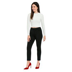 2/$30 Banana Republic Size 2 Sloan Black Slim Fit Ankle Pants Cotton Blend